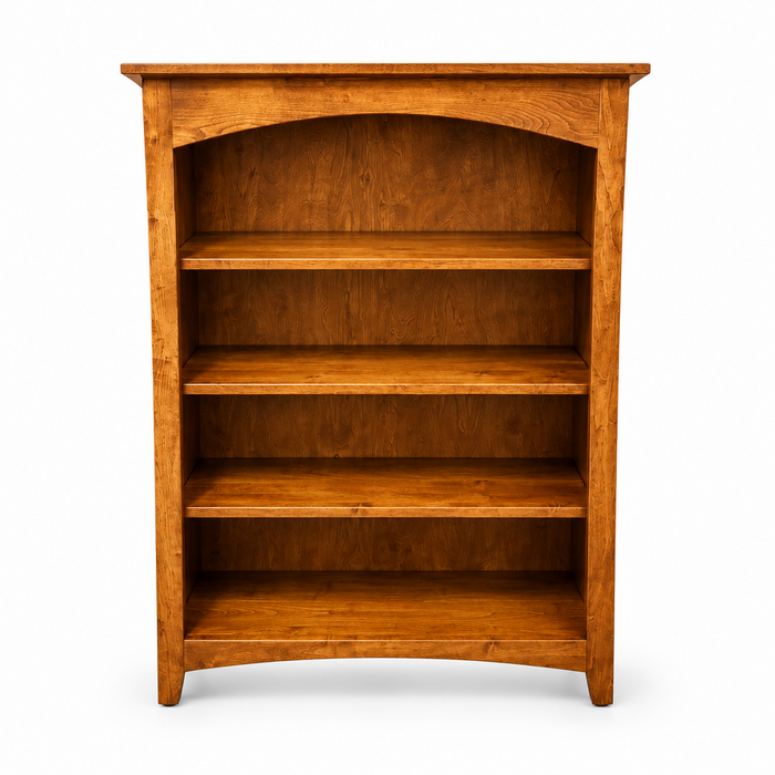 Amish Arched Solid Wood Bookcase (Multiple Sizes)