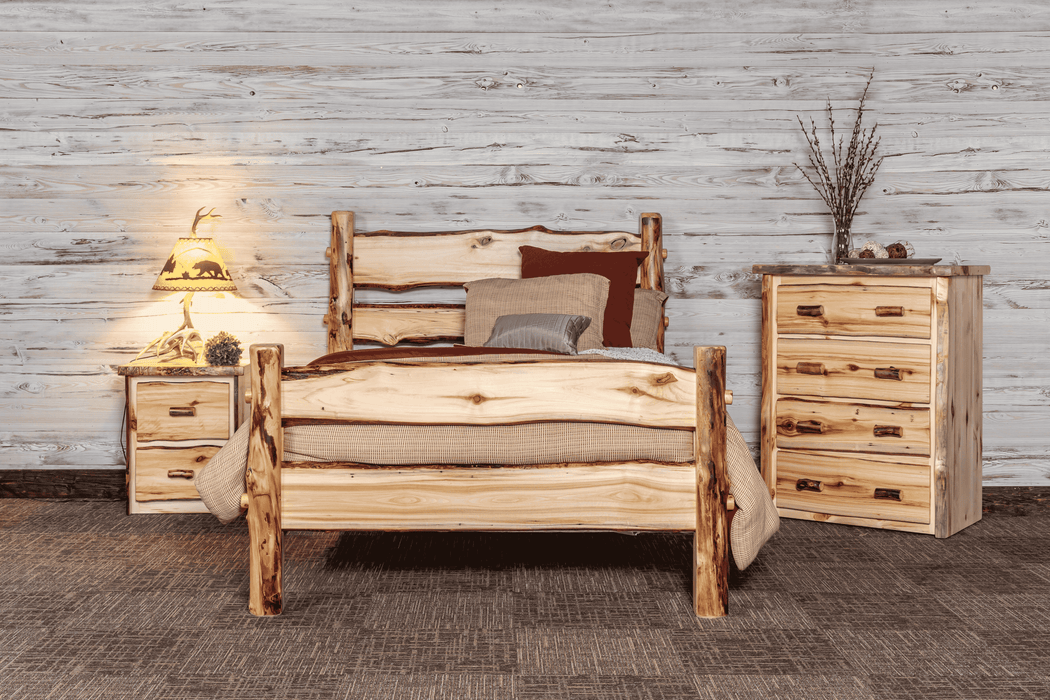 Amish New Hope Live Edge Aspen Nightstand