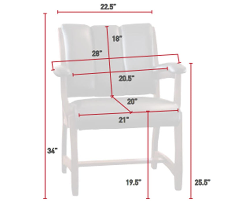 Amish Edelweiss Client Arm Chair