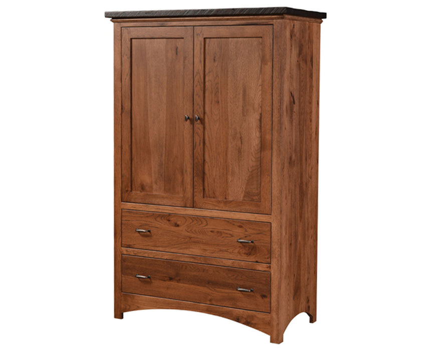 Amish Lewiston Reclaimed Barnwood Armoire