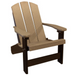 Eco Adirondack Chair Weatherwood on Black Chairs Adirondack