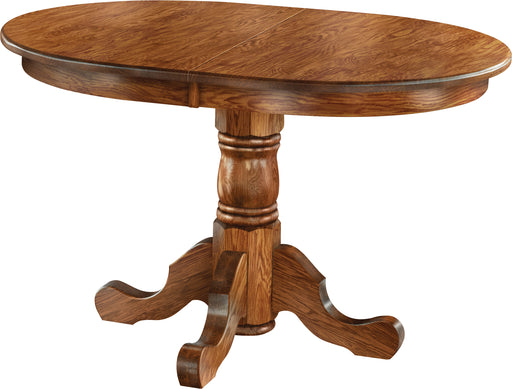 Quick Ship Amish Standard Single Pedestal Table Single Pedestal Tables Traditional