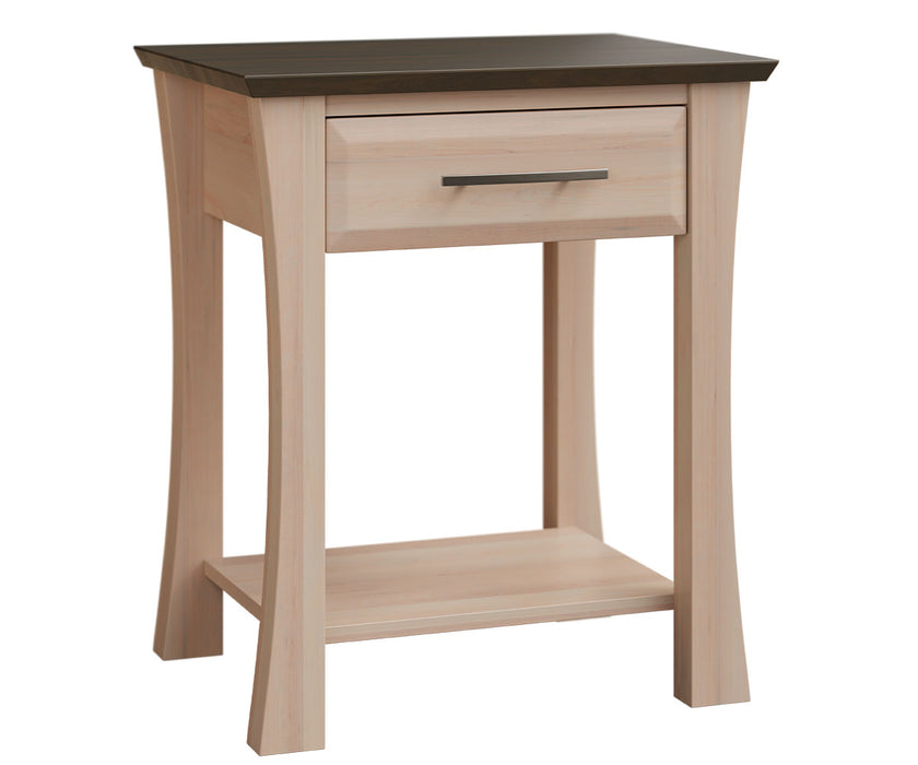 Elite-Wood-Working-Providence-1-Drawer-Nightstand-Brown-Maple-FC-Asphalt-Brown-Maple-OCS-Frost