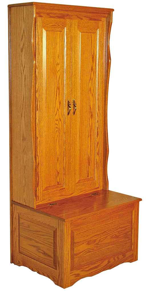 Amish Traditional Enclosed Hall Seat Hall Seats Traditional