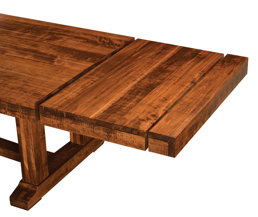 Amish Auburn Trestle Table