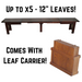 Amish Fenton Extend-A-Bench Benches With Leaves Contemporary