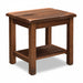 Frontier Reclaimed End Table 20"W x 26"D Reclaimed Barnwood End Tables Farmhouse Reclaimed Barnwood