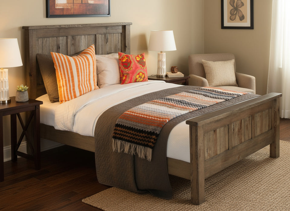 Amish Farm House Bed Panel Beds Farmhouse