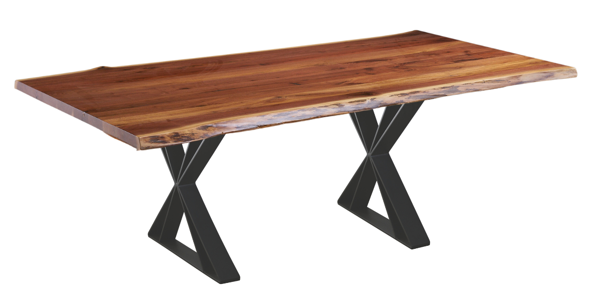 Amish Filmore Live Edge Table Live Edge Dining Tables Live Edge Modern