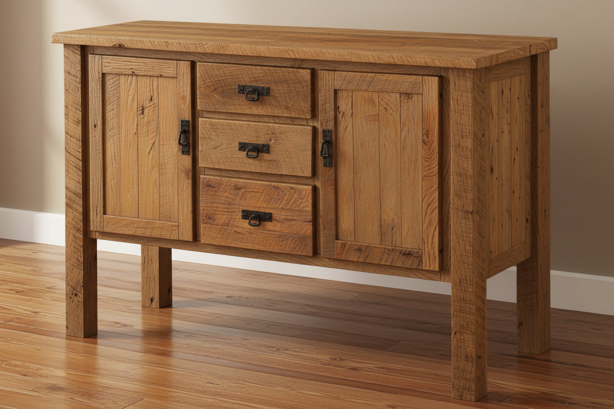 Frontier Sideboard 60" Wide Servers Farmhouse Reclaimed Barnwood