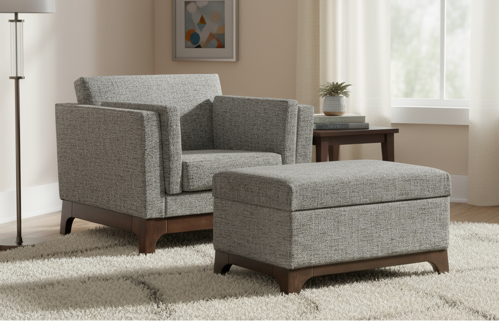 Amish Fusion Storage Ottoman