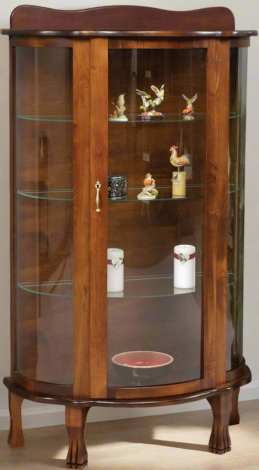 Amish Plain Jane Display Cabinet/Curio Curios Contemporary