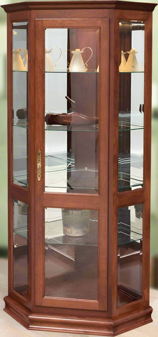 Amish Corner Deluxe Display Cabinet/Curio Curios Contemporary