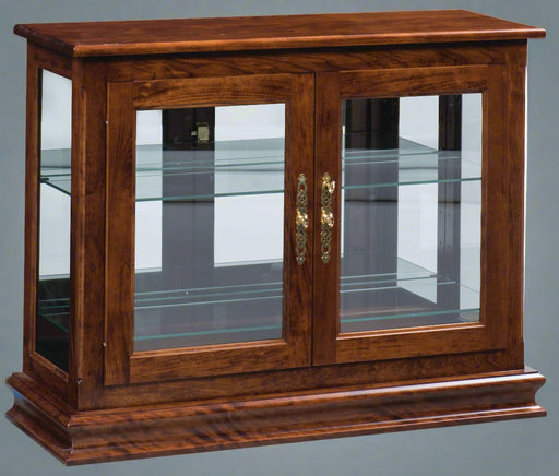 Amish Small Console Display Cabinet/Curio Display Cases Contemporary