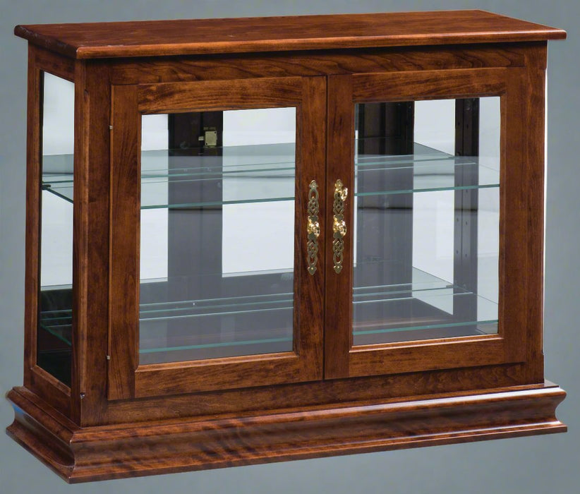 Amish Small Console Display Cabinet/Curio Display Cases Contemporary