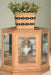 Amish Console Corner Deluxe Display Cabinet/Curio Corner Curios Contemporary