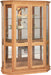 Amish Angled Double Door Picture Frame Display Cabinet/Curio Curios Modern