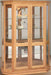 Amish Angled Double Door Picture Frame Display Cabinet/Curio Curios Contemporary