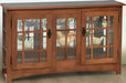 Amish Mission Large Console Display Cabinet/Curio Curios Contemporary