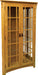 Amish Corner Mission Display Cabinet/Curio Corner Curios Contemporary