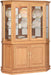 Amish Angled Double Door Picture Frame With Enclosed Base Display Cabinet/Curio Curios Traditional