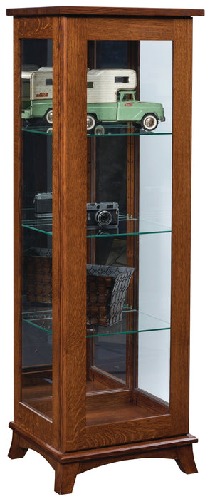 Amish MT Eaton Sliding Display Cabinet/Curio Curios Contemporary