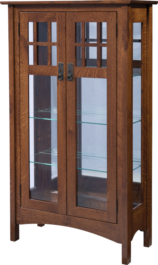 Amish Ellie Mission Display Cabinet/Curio Curios Contemporary