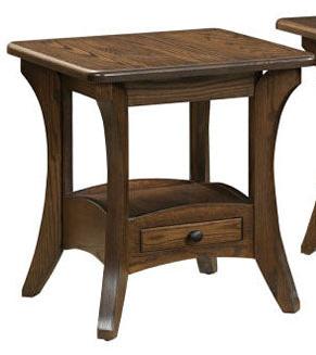 Amish Galveston End Table End Tables Contemporary