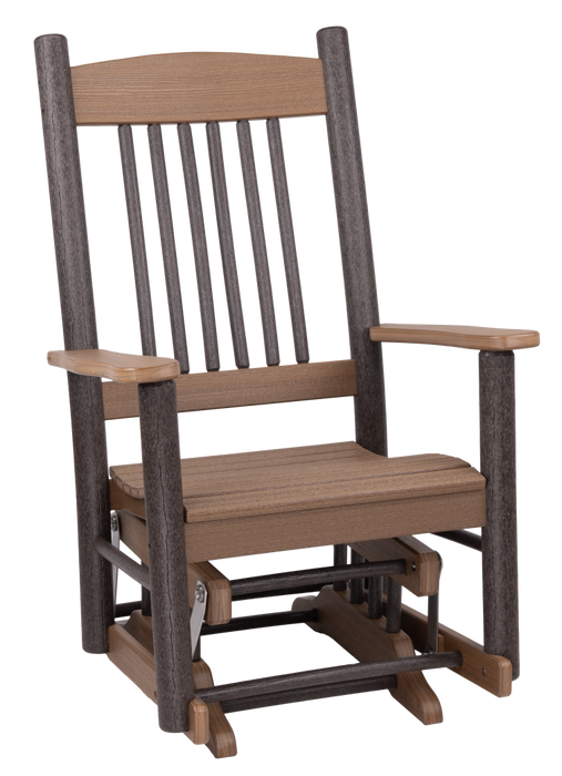 Amish Rustic Poly Log Glider