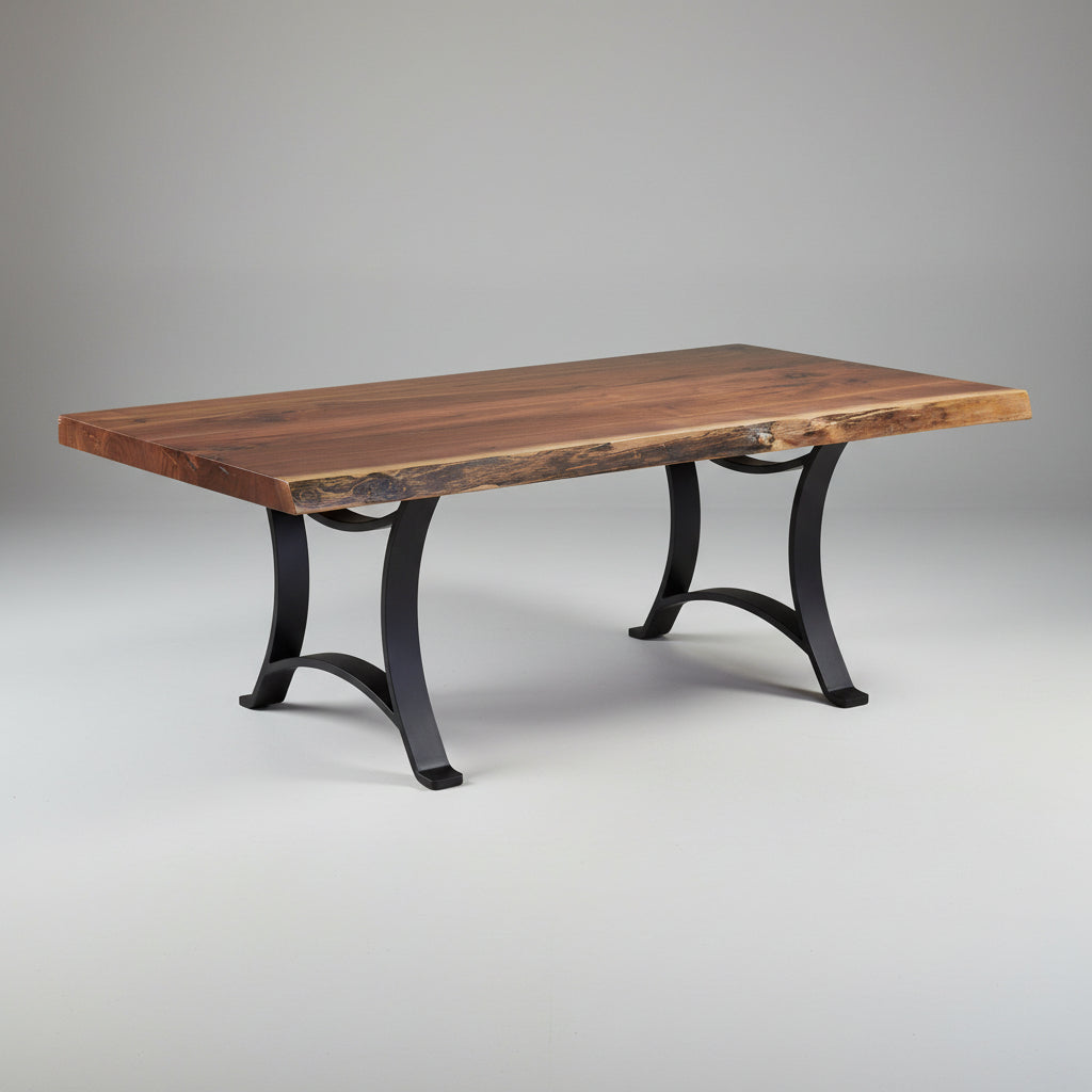 Amish Golden Gate Live Edge Table Live Edge Dining Tables Live Edge Modern
