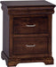 Amish Hampton 2 Drawer Nightstand Nightstands Mission Rough Sawn