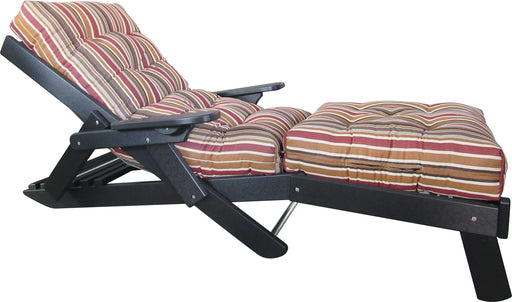 High Back Siesta Chaise Chaise Lounges Fabric Outdoor Fabric