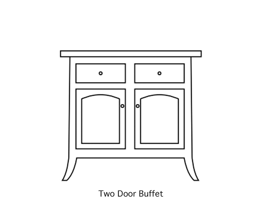 Amish Fenton Buffet - Multiple Sizes