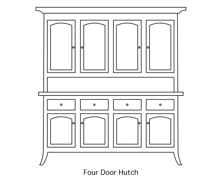 Amish Fenton Hutch - Multiple Sizes