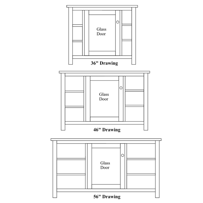 Amish Canted Mission Corner TV Stand