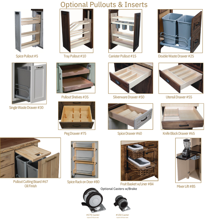 Amish Magnolia Farmhouse Kitchen Island