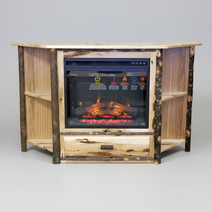Amish Hickory Log 54" Fireplace Stand