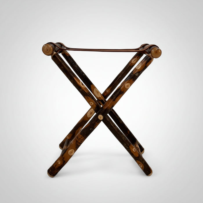 Hickory Log Cabin Luggage Rack