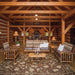 Amish Hickory Log Living Room Set