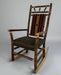 Hickory Log Rocking Chair Amish Built Front Facing