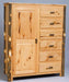 Hickory Log Wardrobe Amish Built Front Facing