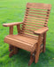 Amish Treated Highback Glider Brown Cedar Stained Pine Treated Gliders