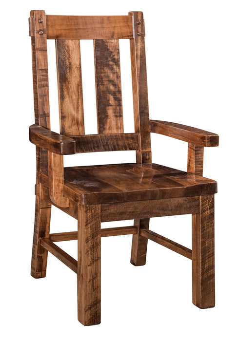 Quick Ship Amish Houston Dining Chair Dining Chairs Farmhouse Rough Sawn