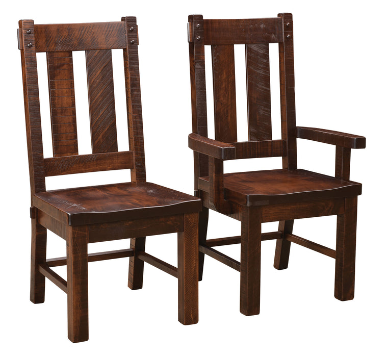 Amish Houston Dining Chair - Rough Sawn