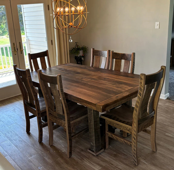 Amish Reclaimed Timberland Dining Set