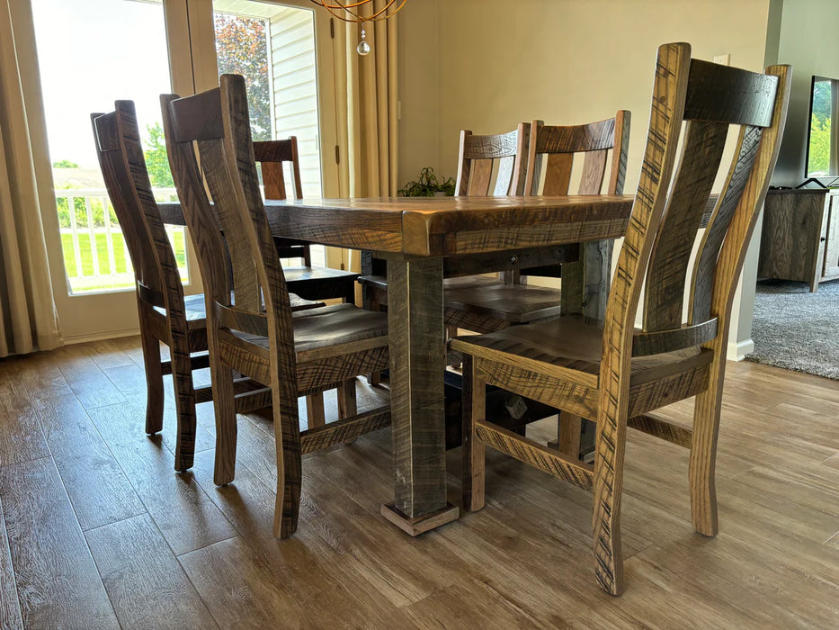 Amish Reclaimed Timberland Dining Set