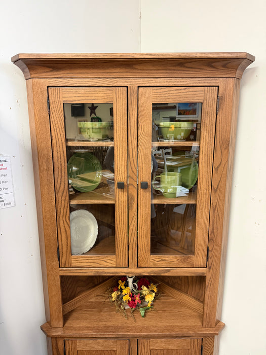 Amish 26" Raleigh Corner Hutch - In-Stock
