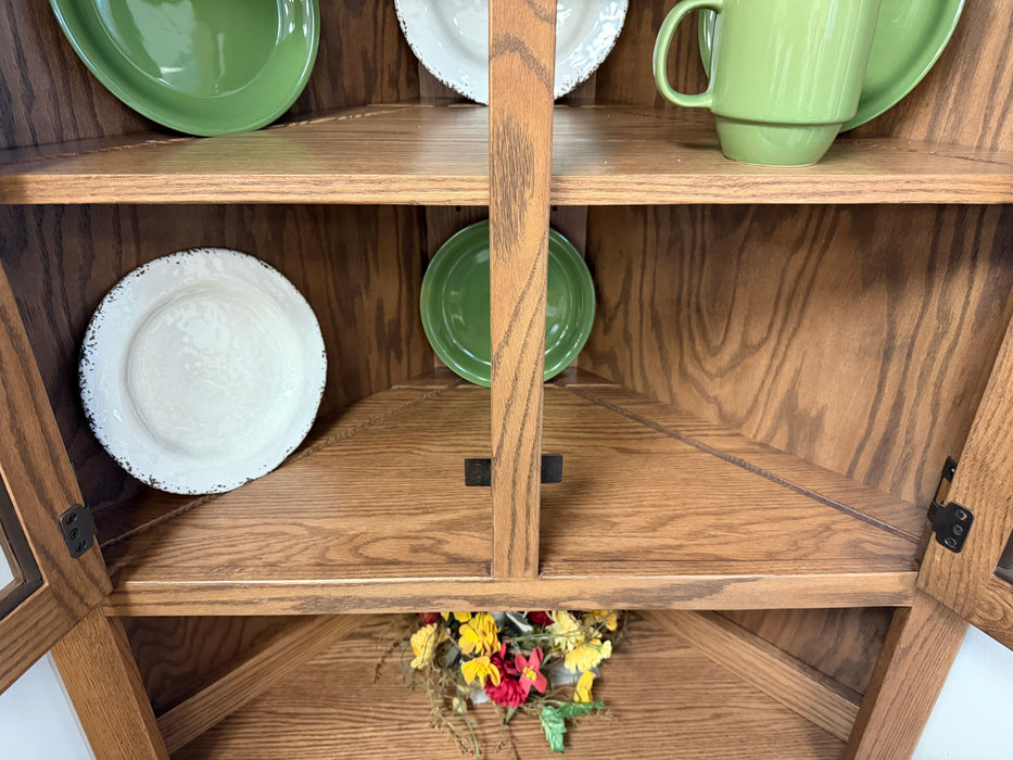 Amish 26" Raleigh Corner Hutch - In-Stock