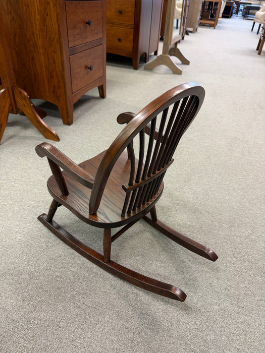 Amish Sheaf Back Kids Rocking Chair - In-Stock