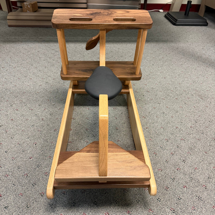 Amish Kid's Rocking Airplane - Premium Walnut & Oak Combo